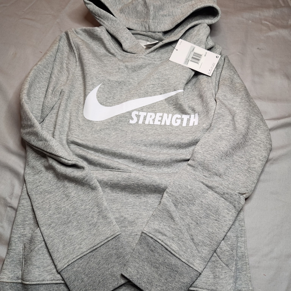 Nike Unisex Strength Gray Hoodie - Picture 1 of 5